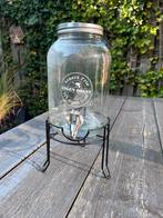 Limonadekan met kraantje en standaard, Huis en Inrichting, Keuken | Keukenbenodigdheden, Ophalen of Verzenden, Gebruikt