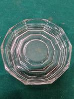 Schaal krisstal glas rond, Ophalen of Verzenden
