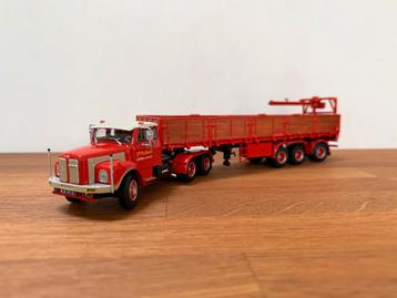 WSI Scania L110 6x2 trekker Floor steenopl Hulo Huskens 1:50 beschikbaar voor biedingen