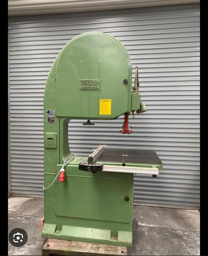 GEZOCHT: wadkin bursgreen lintzaag, Doe-het-zelf en Verbouw, Gereedschap | Zaagmachines, Lintzaag, 1200 watt of meer, 70 mm of meer