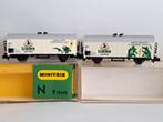 Minitrix 13962 bierwagons set 2 stuks Unser Jüngstes Lederer, Hobby en Vrije tijd, Modeltreinen | N-Spoor, Gelijkstroom, Trix