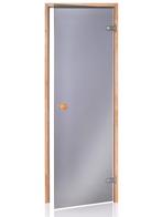 Glazen saunadeur in houten frame (naturel of zwart), bronzed, Ophalen, Onderdelen, Fins of Traditioneel, Nieuw