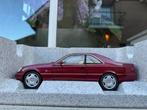 1:18 Mercedes CL600 C140 V12 Almandin rood 1996 Norev JJTOP, Hobby en Vrije tijd, Modelauto's | 1:18, Auto, Norev, Norev, Zo goed als nieuw
