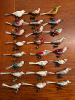 Oude glazen kerstballen. Midden vogels te koop per stuk, Diversen, Kerst, Ophalen of Verzenden, Zo goed als nieuw