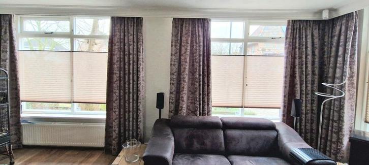 Mooie zware gordijnen – set voor 3 ramen – grijs – grotendee, Huis en Inrichting, Stoffering | Gordijnen en Lamellen, Zo goed als nieuw