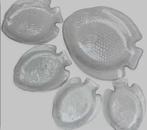 Vintage Arcoroc France schalen set, vis schaaltje, glas, Vintage, Rond, Ophalen of Verzenden, Nvt