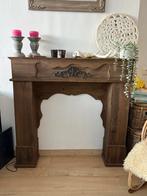 Antiekbruine Haardschouw, Huis en Inrichting, Haarden, Ophalen, Gebruikt, Vrijstaande haard, Overige soorten