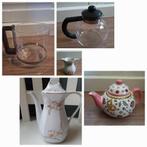 Diverse Collectie Koffie Theepotten en Kannen, Gebruikt, Overige typen, Ophalen of Verzenden, Glas
