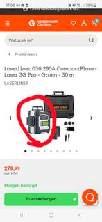 Laserliner laser losse met batterijen + Tasje, Ophalen of Verzenden, Zo goed als nieuw, Overige meters