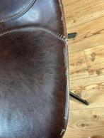 Vintage Bruine Stoel, Gebruikt, Bruin, Leer, Ophalen of Verzenden