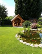 Houten tuinhuisje / prieel met tafel en banken – handgemaakt, 200 tot 400 cm, Tuinhuis, Nieuw, Zonder ramen