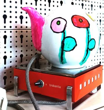 oranje Brabantia -Elektrische warmhoudplaat- vintage- retro  beschikbaar voor biedingen