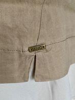 H476 Liu.Jo maat 38=M lange linnen blouse tuniek top beige, Kleding | Dames, Maat 38/40 (M), Liu Jo, Beige, Ophalen of Verzenden