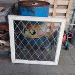 Glas in Lood | Raam | 90 bij 90 |, Doe-het-zelf en Verbouw, Glas en Ramen, Ophalen, Glas in lood, 80 tot 120 cm, Zo goed als nieuw