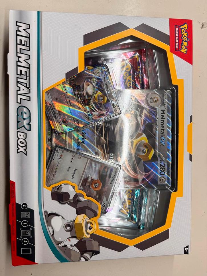 Melmetal EX Box - Pokémon TCG, Hobby en Vrije tijd, Verzamelkaartspellen | Pokémon, Nieuw, Boosterbox, Foil, Ophalen