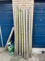 Hardhouten palen / schuttingpalen, Tuin en Terras, Ophalen, Gebruikt, Palen, Hardhout