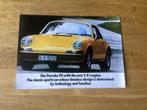 Porsche 911 Brochure - 1971 Engels, Boeken, Auto's | Folders en Tijdschriften, Ophalen of Verzenden, Gelezen, Porsche