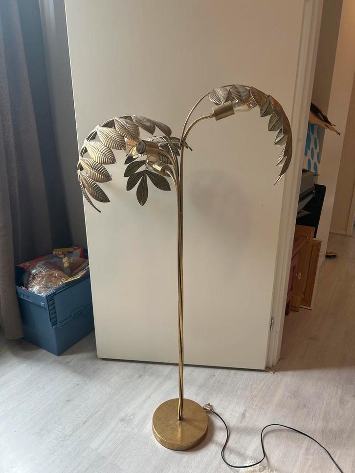 Vloerlamp Palmboom - Sfeervolle Verlichting, Huis en Inrichting, Lampen | Vloerlampen, Gebruikt, 150 tot 200 cm, Metaal, Ophalen