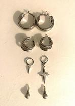 4 sets zilveren oorbellen, Nieuw, Ophalen of Verzenden, Zilver, Hangers