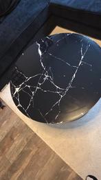 Salontafel ronde marmeren look (plexiglas), Huis en Inrichting, Tafels | Salontafels, Ophalen, 50 tot 100 cm, Rond, 50 tot 100 cm