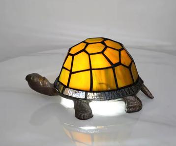 Schildpad Oranje Glas-in-Lood Lamp – Uniek & Sfeervol NIEUW! beschikbaar voor biedingen