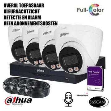 5MP Dahua 4 camera plug&Play set set. LED TECHNIEK NIEUW!!