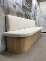 eetbank met latjes maatwerk bank, Minder dan 75 cm, Rechte bank, Hout, Overige maten