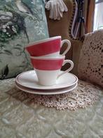 2 Vintage Pastel Roze Kop & Schotels ** Mimosa **, Ophalen of Verzenden