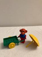 3604 Lego fabuland Aap met Kar en Parasol, Kinderen en Baby's, Speelgoed | Duplo en Lego, Ophalen of Verzenden, Gebruikt, Complete set