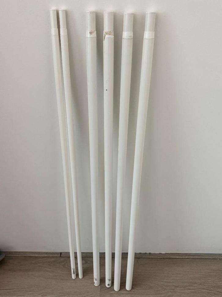 IKEA Set: Dubbel Gordijnrails/Roedes + GRATIS Nieuwe Vitrage, Huis en Inrichting, Stoffering | Gordijnen en Lamellen, Nieuw, Minder dan 100 cm