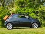 Fiat 500 C 0.9 TwinAir Lounge Navigatie - Spotify - Airco, 86 pk, Gebruikt, Cabriolet, Leder en Stof
