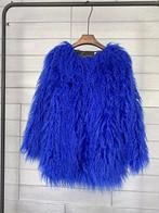 Blauwe dames bontjas in diverse maten, Kleding | Dames, Jassen | Winter, Verzenden, Nieuw, Blauw