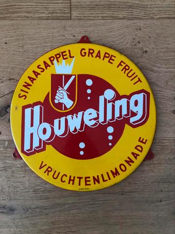Origineel emaille reclamebord Houweling vruchtenlimonade beschikbaar voor biedingen