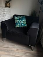 Mooie antraciet Montèl Fauteuil (Loveseat), Ophalen, 75 tot 100 cm, Zo goed als nieuw, Metaal
