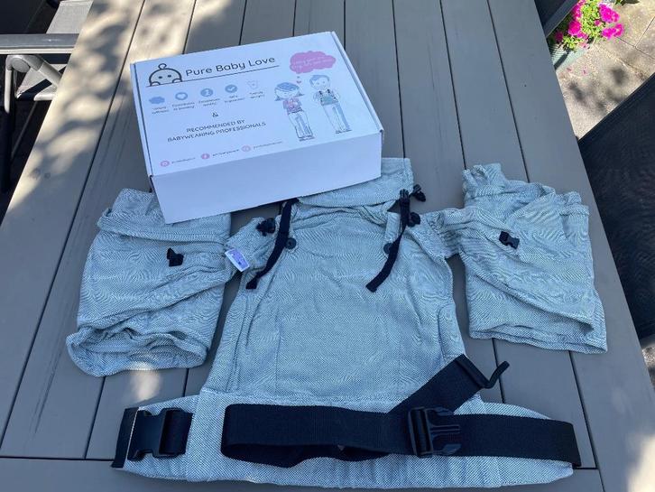 Draagzak Pure Baby Love, Kinderen en Baby's, Babydragers en Draagdoeken, Zo goed als nieuw, Draagzak, Buik of Rug, Overige merken