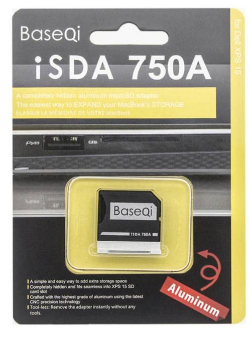 Baseqi Aluminium Stealth Drive Micro Sd/Tf Card Dell XPS 15, Computers en Software, Geheugenkaartlezers, Nieuw, Ophalen