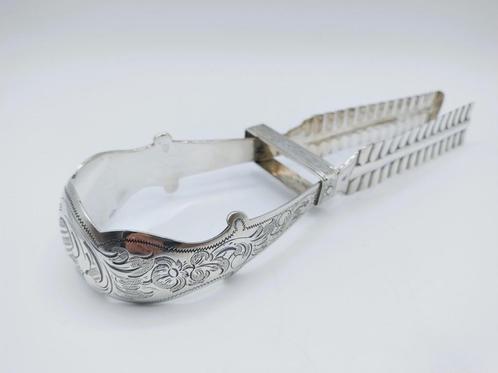 Zilveren aspergetang, Fa. J.M. van Kempen, Voorschoten, 1859, Antiek en Kunst, Antiek | Goud en Zilver, Zilver, Verzenden