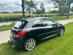Peugeot 207 1.6 16V Turbo 3DRS 2007 Zwart, Auto's, Voorwielaandrijving, 65 €/maand, 4 cilinders, Zwart