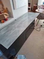 Glasplaat marmerlook malm kast, 47x 160 cm, Ophalen, 150 tot 200 cm, Zo goed als nieuw, Minder dan 100 cm