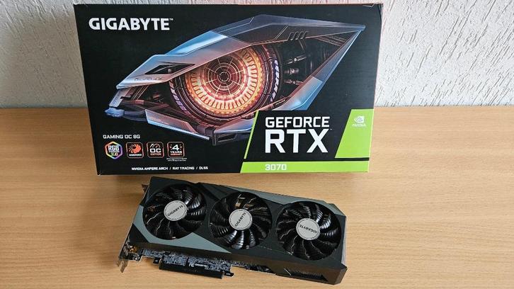 Gigabyte GeForce RTX 3070 Gaming OC 8G in originele doos, Computers en Software, Videokaarten, Gebruikt, Nvidia, PCI-Express 4.0