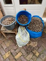 Split / Grind lichtkleurig 80-100 liter, Tuin en Terras, Grind, Keien en Split, Ophalen, Gebruikt, Beige, Split