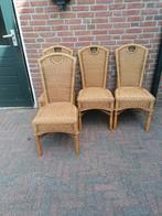 Rotan stoelen, Huis en Inrichting, Stoelen, Ophalen, Zo goed als nieuw, Bruin, Vier