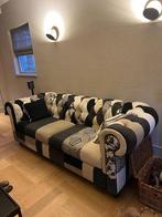 Chesterfield Bank Patchwork – Jan Frantzen Design (230 cm), Ophalen, Driepersoons, 75 tot 100 cm, Zo goed als nieuw