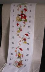 Geborduurde adventskalender Dagobert Duck, Kwik, Kwek Kwak, Verzamelen, Ophalen of Verzenden, Overige figuren, Nieuw, Beeldje of Figuurtje