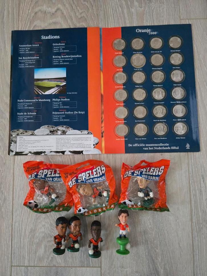 EK 2000 Munten + Poppetjes Oranje, Verzamelen, Sportartikelen en Voetbal, Zo goed als nieuw, Ophalen of Verzenden