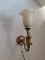 Vintage wandlamp, Verzenden, Gebruikt, Glas, Brocante