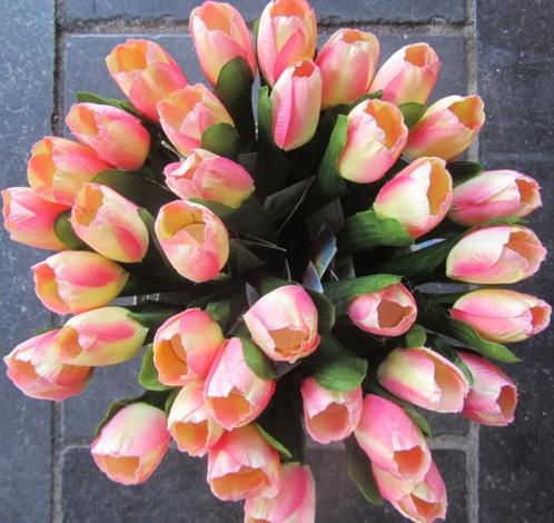 OPRUIMING - MINI KUNST TULPJES - VAN 1 EURO NU 0,50, Huis en Inrichting, Woonaccessoires | Kunstplanten en Kunstbloemen, Nieuw