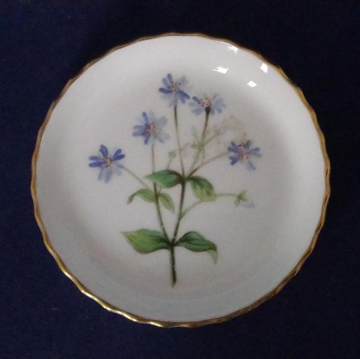 Minton Meadow - rond schaaltje met gouden rand, Antiek en Kunst, Antiek | Servies los, Ophalen of Verzenden