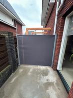 Windscherm antraciet. 300cm uittrek 170cm hoog, Tuin en Terras, Ophalen, Aluminium, Zo goed als nieuw, 200 cm of meer