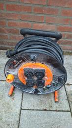 Haspel 50 meter, Doe-het-zelf en Verbouw, Elektra en Kabels, Ophalen, Gebruikt, Kabel of Snoer